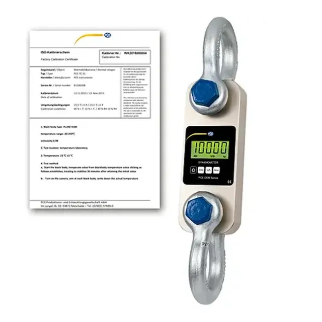 PCE Instruments PCE-DDM 10WI-ICA Hanging Crane Scale, up to 22046 lbs incl. ISO Calibration Certificate