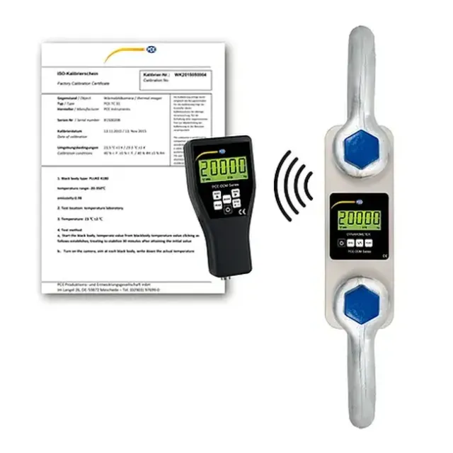 PCE Instruments PCE-DDM 20-ICA Hanging Crane Scale, Remote Control Indicator incl. ISO Calibration Certificate