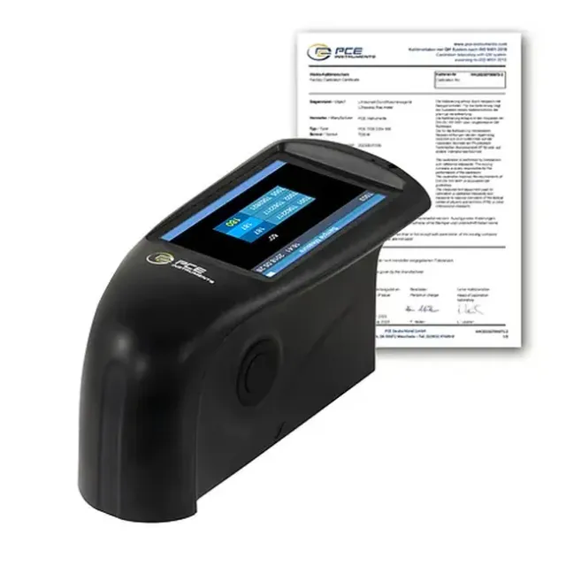 PCE Instruments PCE-GM 60Plus-ICA Surface Paint Gloss Tester, 60 Measuring Geometry incl. ISO Calibration Certificate