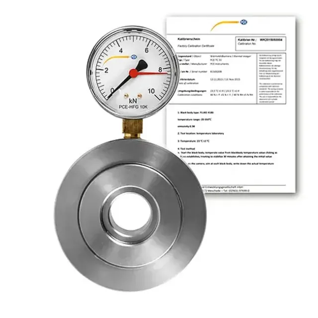 PCE Instruments PCE-HFG 10K-ICA Tension Force Gauge, 0 to 10,000 N incl. ISO Calibration Certificate