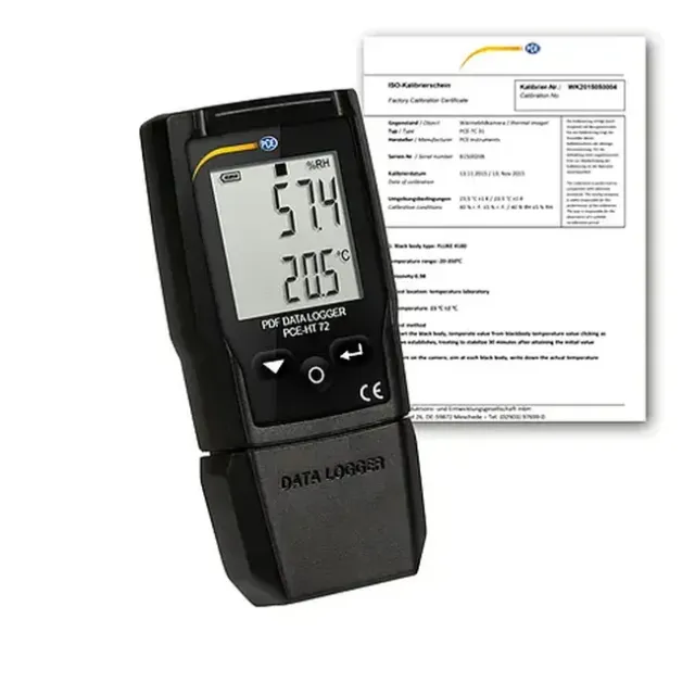 PCE Instruments PCE-HT 72-ICA PDF Data Logger for Temperature and Humidity incl. ISO Calibration Certificate