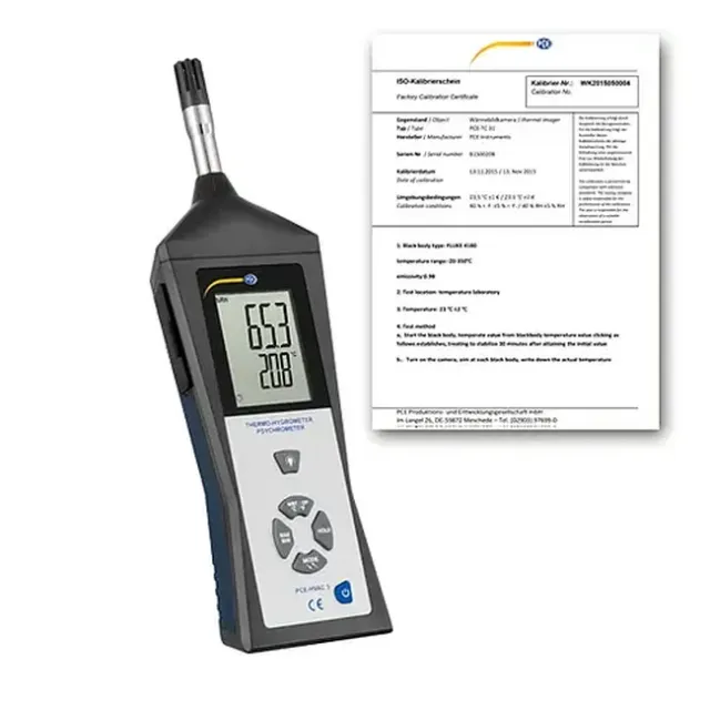 PCE Instruments PCE-HVAC 3-ICA Multifunction Psychrometer incl. ISO Calibration Certificate