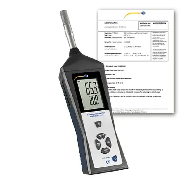 PCE Instruments PCE-HVAC 3S-ICA Environmental Measuring Device in Ergonomically Shaped Housing incl. ISO Calibration Certificate