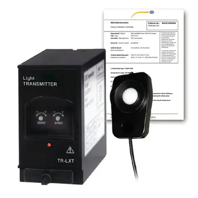 PCE Instruments PCE-LXT-TRM-ICA Fixed-Mount Light Meter incl. ISO Calibration Certificate
