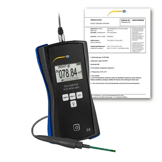 PCE Instruments PCE-MFM 2400-ICA Magnetic Field Meter incl. ISO Calibration Certificate