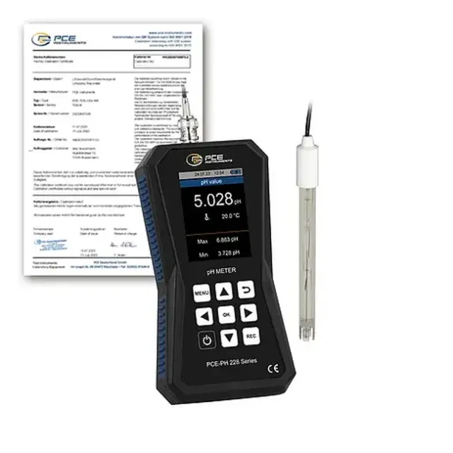 PCE Instruments PCE-PH 228-ICA Environmental Meter with GLP Data Management incl. ISO Calibration Certificate