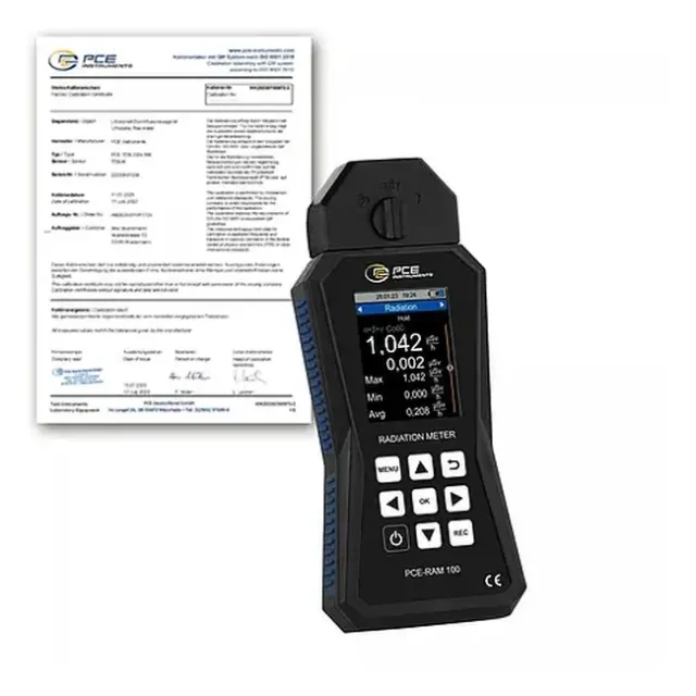 PCE Instruments PCE-RAM 100-ICA Environmental Meter with Internal Memory for 10 Million Measuring Points incl. ISO Calibration Certificate