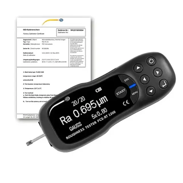 PCE Instruments PCE-RT 1200BT-ICA Paint Roughness Tester incl. ISO Calibration Certificate