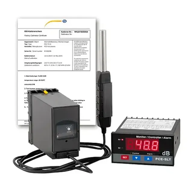 PCE Instruments PCE-SLT-ICA Sound Sensor Meter, 30 to 130 dBA incl. ISO Calibration Certificate