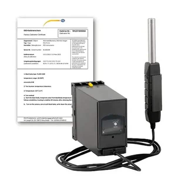 PCE Instruments PCE-SLT-TRM-24V-ICA Sound Sensor, 30 to 130 dB incl. ISO Calibration Certificate