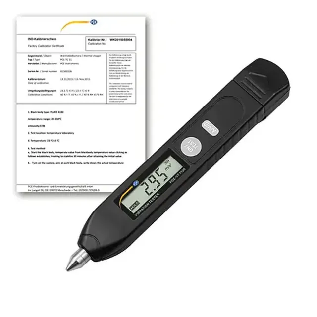 PCE Instruments PCE-VT 1100-ICA Vibration Analyzer incl. ISO Calibration Certificate