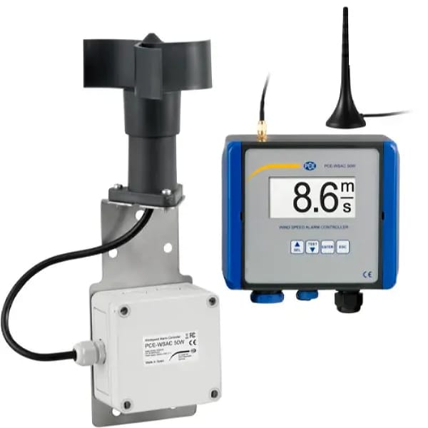 PCE Instruments PCE-WSAC 50W 230 Air Flow Meter with Radio Anemometer Warning System