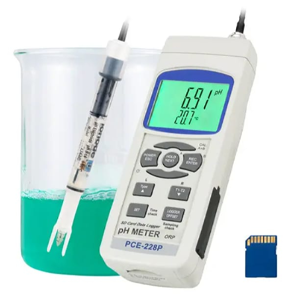 pH Meters PCE Instruments PCE-228P pH-Meter for Cosmetics