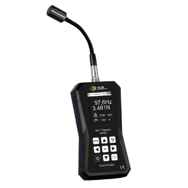 PCE Instruments PCE-BTM 2000A Belt Tension Meter for Fast and Accurate Measurement of Belt Tension