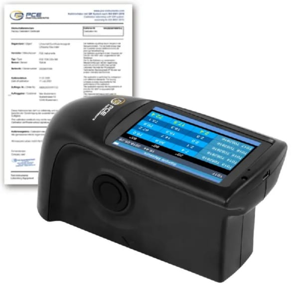 Stroboscopes PCE Instruments PCE-PGM 100-ICA Gloss Meter Incl. ISO Calibration Certificate