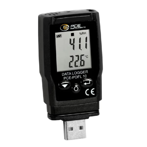 PCE Instruments PCE-PDFL 10 Thermometer with Absolute Air Pressure Sensor