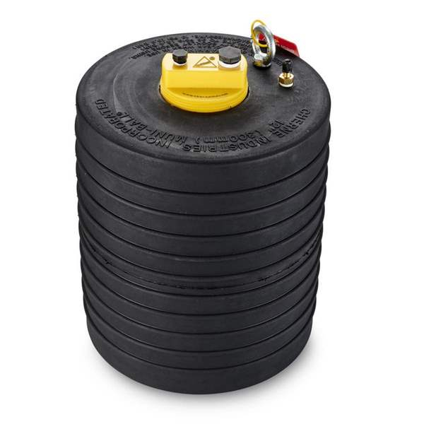 Petersen 130-212-3 12" Dia Inflatable Municipal Style Pipe Plug, 3" FNPT Bypass