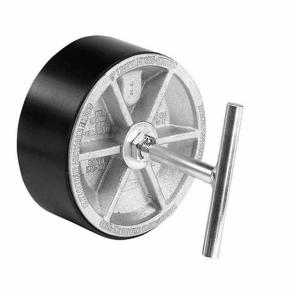 Petersen 143-7080- 8" Dia Mechanical T-Handle Aluminum Test Pipe Plug, 10 psi (0.7 bar)