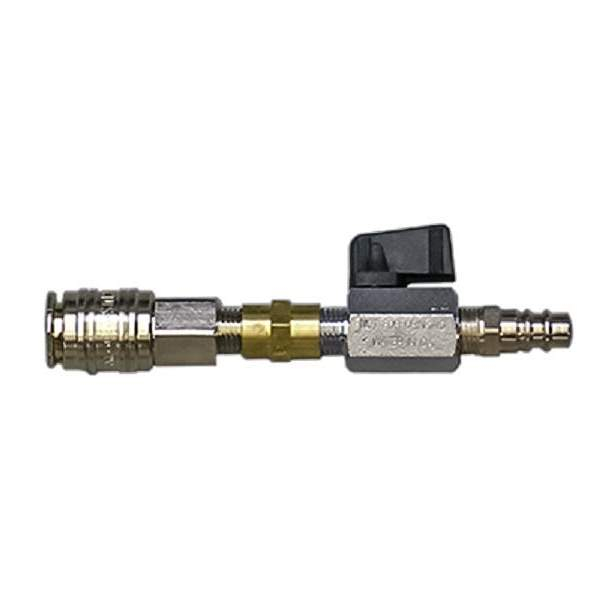 Petersen 162-1210-8 In-Line Shut-Off Valve, 1/4 EU Safety Couplers