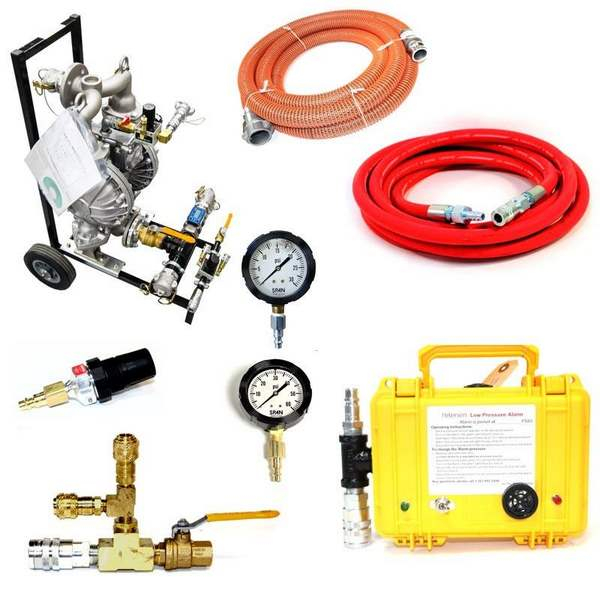 Petersen 266-26100-KIT Inflation/Deflation System Kit, Water/Air, 100 Gpm