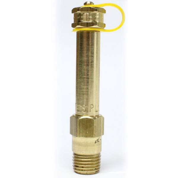 Petersen 311-110-XL 311 Series Temperature Pressure Pete's Plug, 1/4" MNPT x 3" L, Nordel