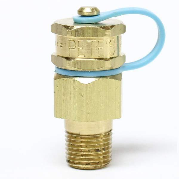 Petersen 311-125-00 311 Series Temperature Pressure Pete's Plug 1/8" MNPTx1.25" L, Neoprene