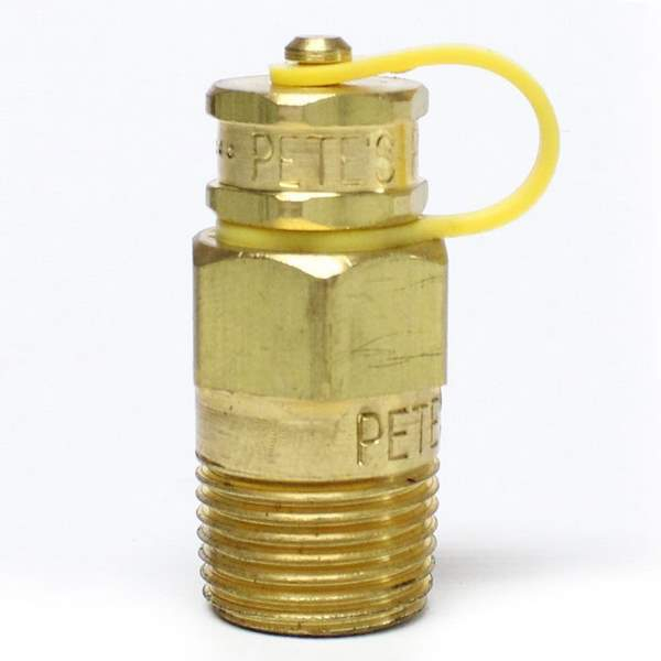 Petersen 311-310- 311 Series Temperature Pressure Pete's Plug, 3/8" MNPT x 1.5" L, Nordel