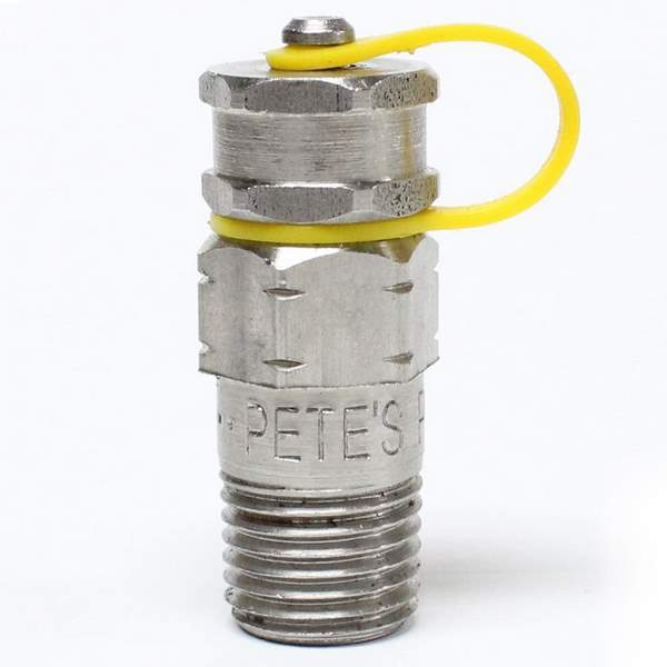 Petersen 311-410- 311 Series Temperature Pressure Pete's Plug, 1/4" MNPT x 1.5" L, Nordel