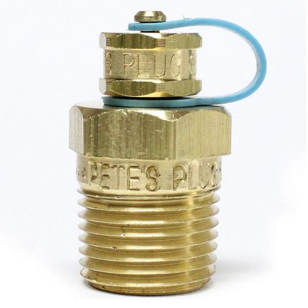Petersen 311-700- 311 Series Temperature Pressure Pete's Plug 1/2" MNPT x 1.5"l, Neoprene