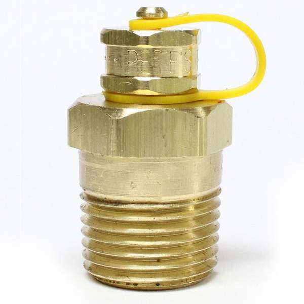 Petersen 311-710- 311 Series Temperature Pressure Pete's Plug, 1/2" MNPT x 1.5" L, Nordel