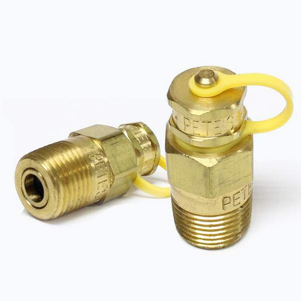 Petersen 311-910- 311 Series Temperature Pressure Pete's Plug 1/4" MNPT x 1.20"l, Nordel