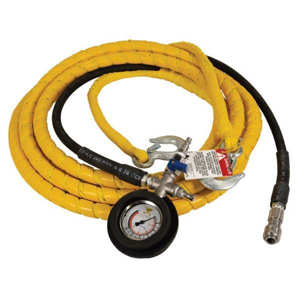 Petersen 924-2038-2020SS Hose, Poly Lift Line, 3/8" x 20' with Gauge Stainless Steel
