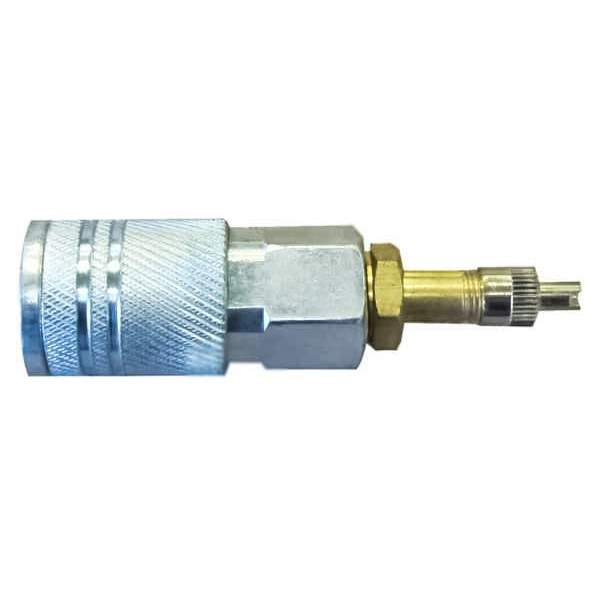Petersen 936-7100-025TP Adapter, Tire Valve Plug Male To 1/4" Quick Disconnect Coupling