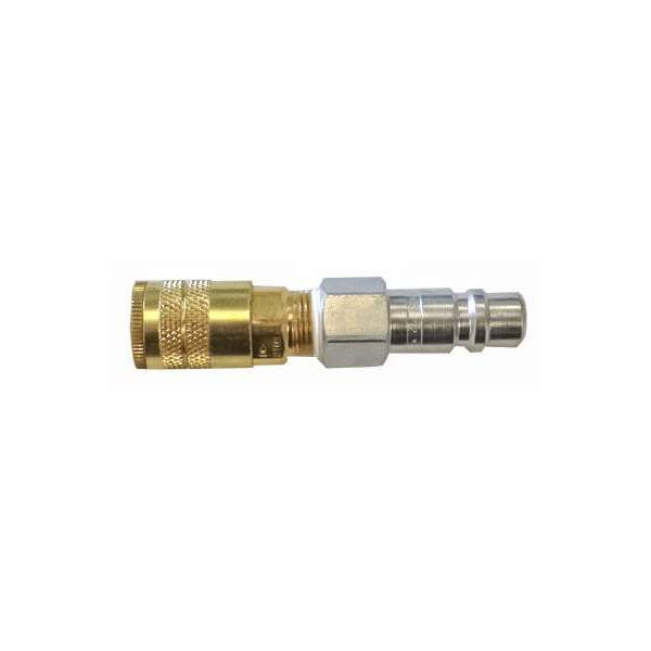Petersen 936-7125-050 Adapter, Quick Disconnect, 1/4" Coupling To 1/2" Plug, Brass And Plated Steel