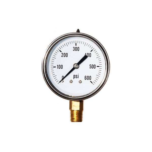 Petersen 938-9300-1060 Gauge, 0-600 Psi, Glycerin-Filled, 2.5" Dial