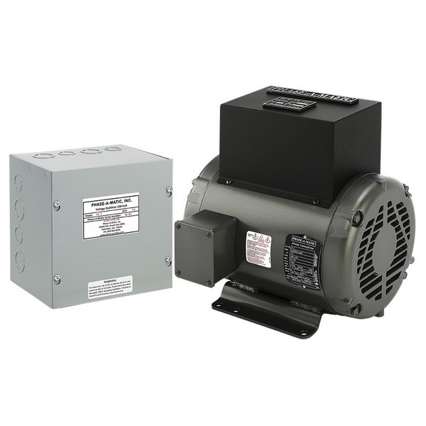 Phase-A-Matic CNC PAC-7 CNC PAC Rotary Converter and Voltage Stabilizer Combination, 7 HP, 230V, UL Certified