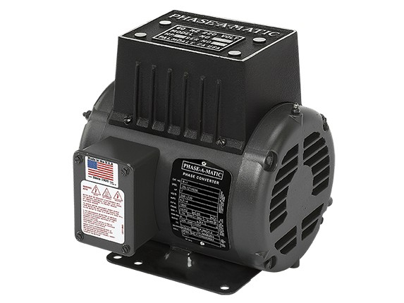 Rotary Phase Converters Phase-A-Matic R-1 R Series 1 HP Rotary Phase Converter, 230V, UL Certified