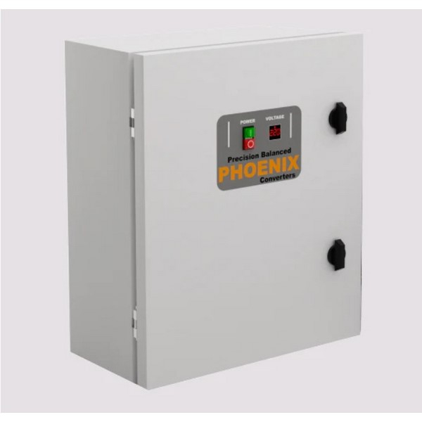 Rotary Phase Converters Phoenix Phase Converters PCP-10 HP-Yes-440 Phase Converter Panel, 10 Horsepower, with Push Button, Mag Starter and Voltmeter, 440 Voltage Input