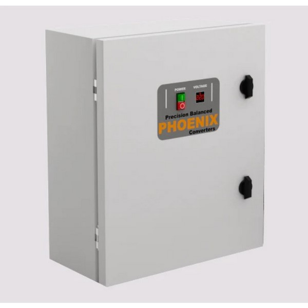 Rotary Phase Converters Phoenix Phase Converters PCP-20 HP-Yes-440 Phase Converter Panel, 20 Horsepower, with Push Button, Mag Starter and Voltmeter, 440 Voltage Input