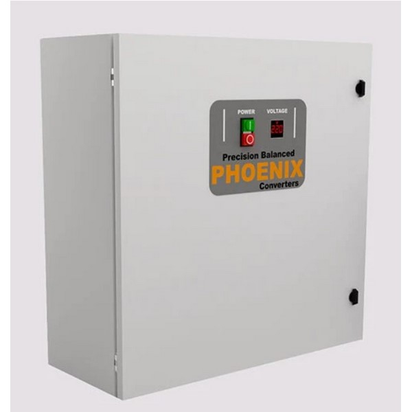 Rotary Phase Converters Phoenix Phase Converters PCP-60 HP-Yes-440 Phase Converter Panel, 60 Horsepower, with Push Button, Mag Starter and Voltmeter, 440 Voltage Input