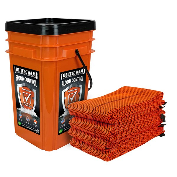 Quick Dam QDGG10-4HV 10 ft HiVis Barrier Orange Pack of 4