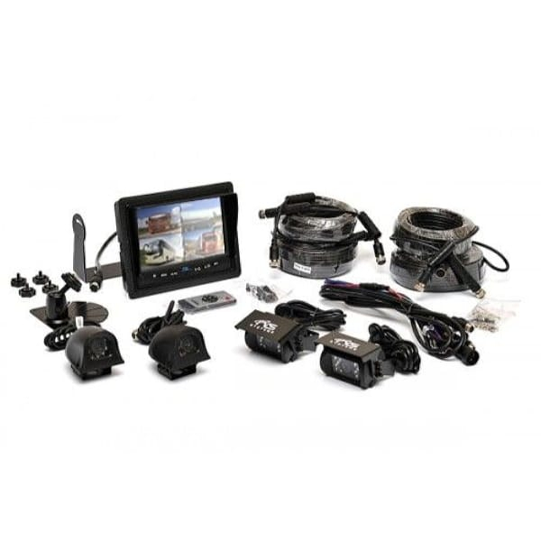Rear View Safety RVS-062710-10 Backup Camera System with 7" QV Display, 2 x Backup Camera, Both Side Cameras, 2 x 66' Cables, 2 x 33' Cables