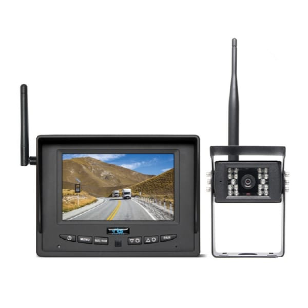 Rear View Safety RVS-155W Backup Camera System w/ 5" Wireless Display, Wireless Backup Camera, Suction Cup Mount, Furrion Adapter