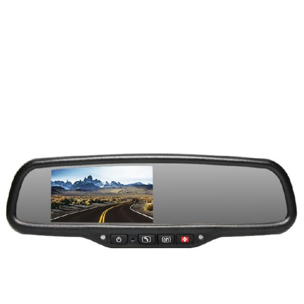 Rear View Safety RVS-718-DOS G-Series Rear View Replacement Mirror Monitor With Auto-Dimming And OnStar