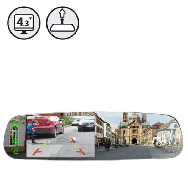 Rear View Safety RVS-718-FL G-Series Rear View Frameless Mirror Monitor