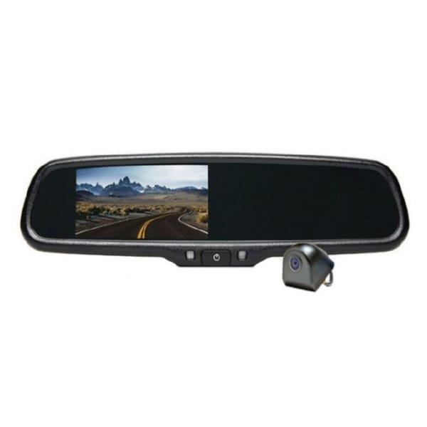 Rear View Safety RVS-718500-15 Backup Camera System for Chevy Silverado 1500 Four Channel Mirror Monitor, Tailgate Camera, 33ft Cable