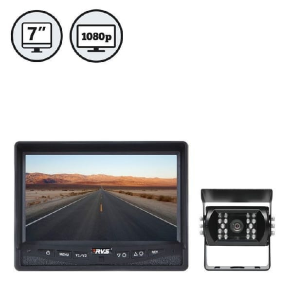 Rear View Safety RVS-770613-HD-08 HD Backup Camera System 7" HD Display, 2 x HD Backup Cameras, Both HD Side Cameras, 2 x 33' Cable, 2 x 16' Cables