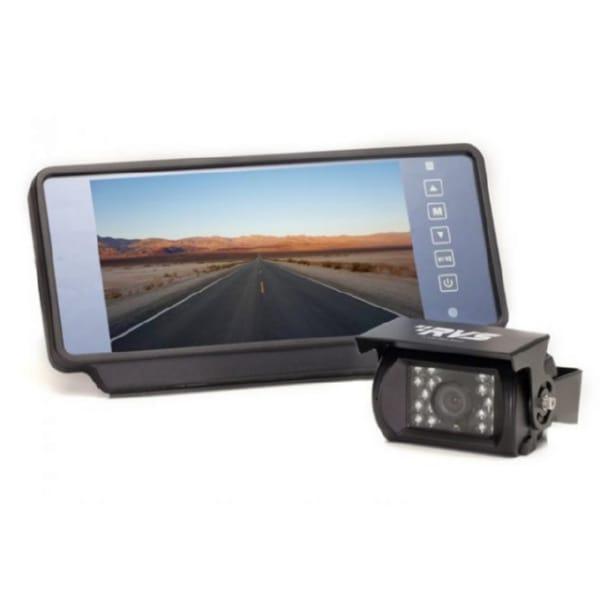 Rear View Safety RVS-770619P-NM-01 Backup Camera System with 7" Mirror Monitor (Clip-on), Backup Camera, 66ft Cable