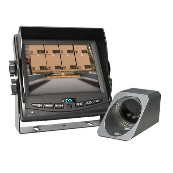 Rear View Safety RVS-77F6033 Safety Camera System for Forklifts with 5" Display, Wired Forklift Camera, Power Harness, 33ft Cable