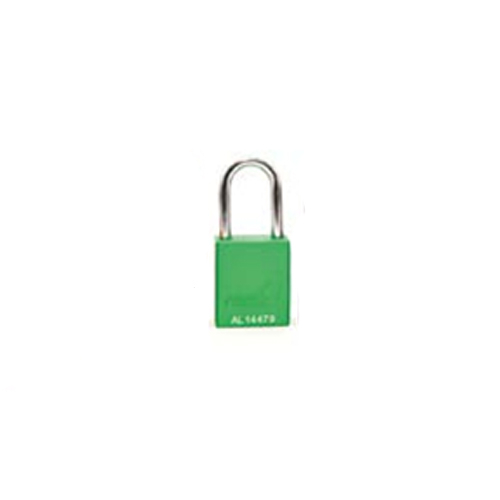 Reece Safety AL38GRNM 1-1/2" Aluminum Safety Padlock, 1-1/2" Steel Shackle, Master and Differ, Green
